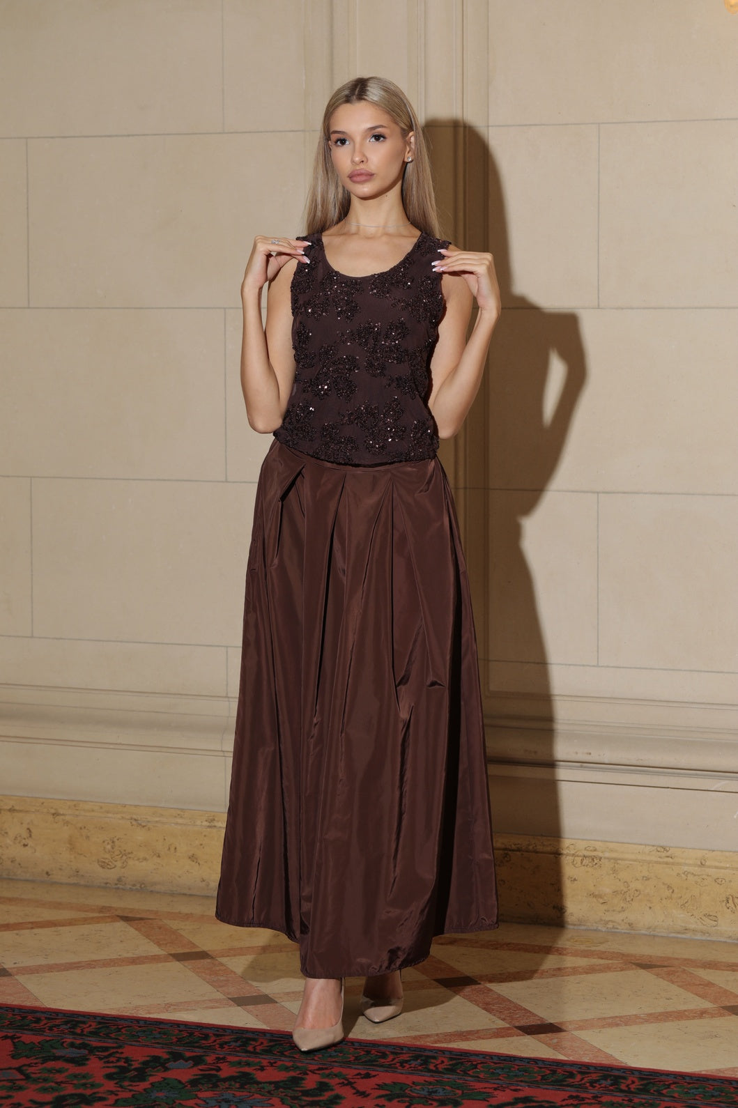 The Brown Maxi Skirt
