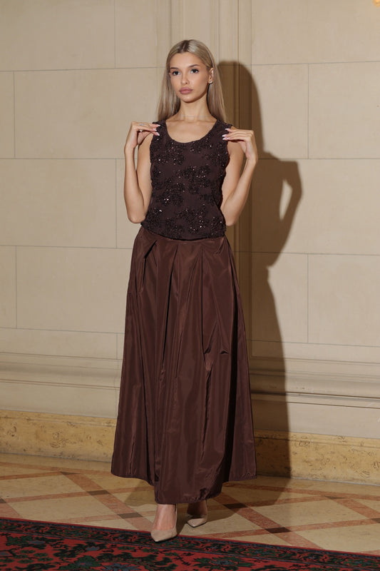 The Brown Maxi Skirt